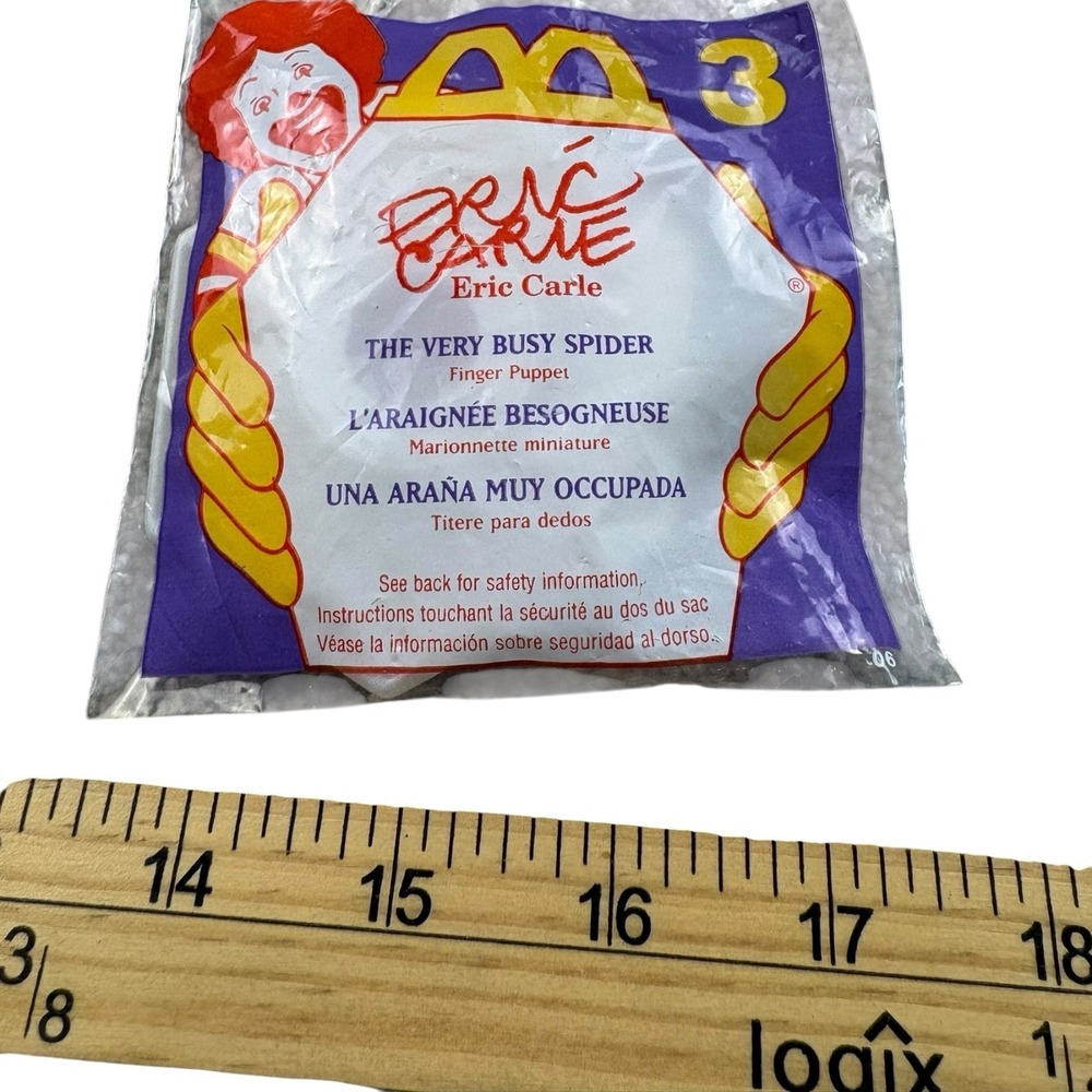 McDonald's‎ Eric Carle The Very Busy Spider Finger Puppet #3 Sealed Toy